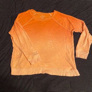 ORANGE OMBRE CREWNECK SWEATER | AE